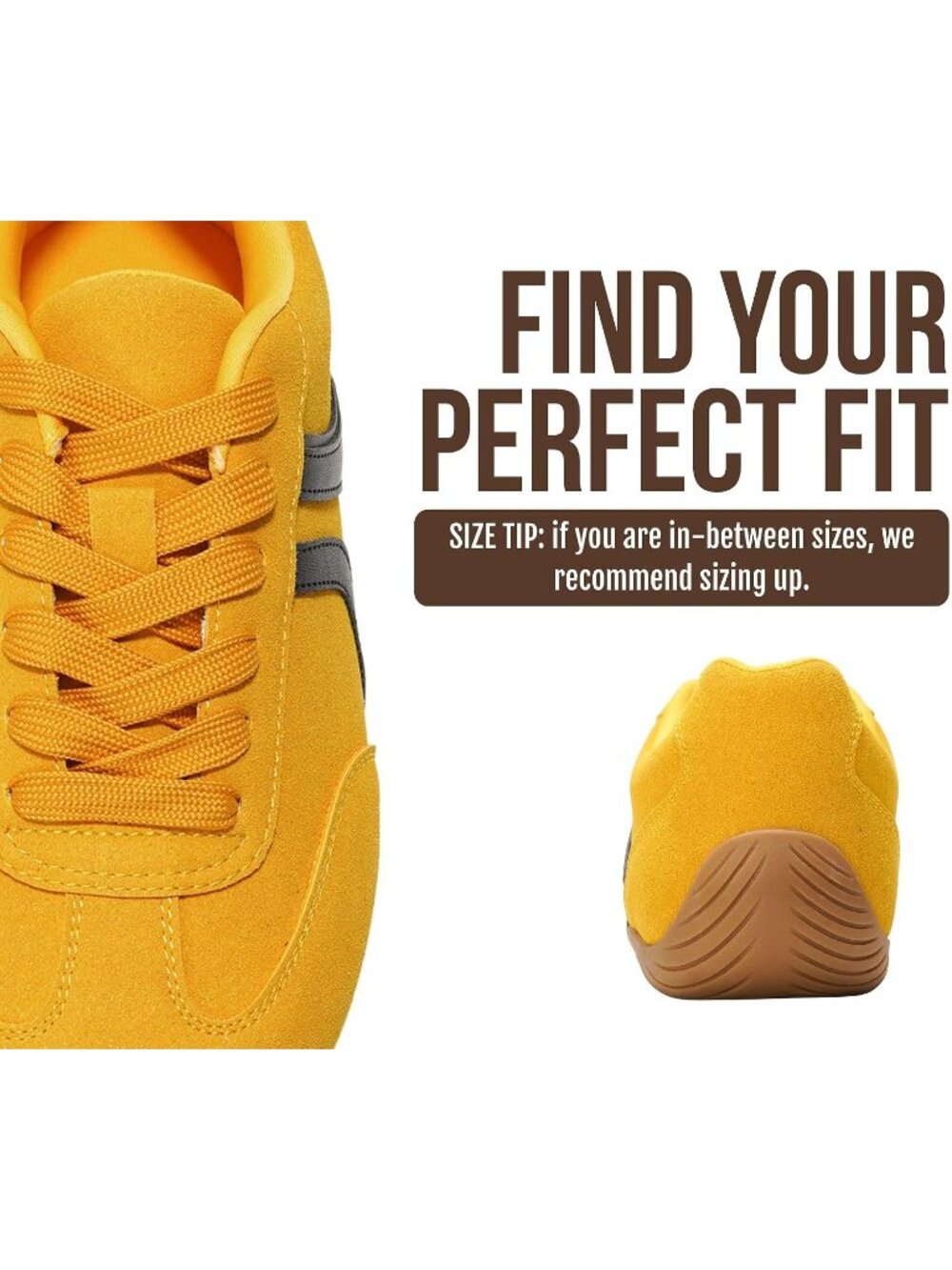 Women's Yellow Non-Slip Barefoot Soft Memory Foam Soft Memory Foam Sneakers - Picture 6 of 6
